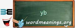 WordMeaning blackboard for yb